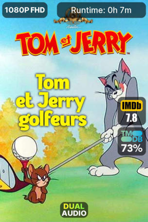 Tom et Jerry golfeurs