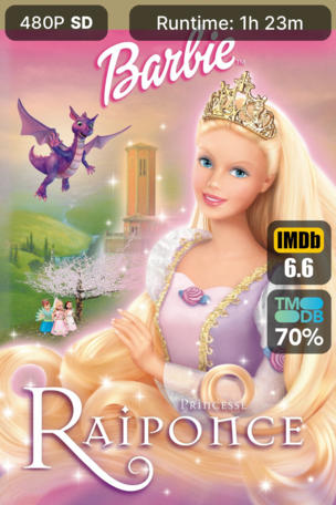 Barbie, princesse Raiponce