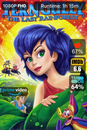 Les Aventures de Zak et Crysta dans la forêt tropicale de FernGully