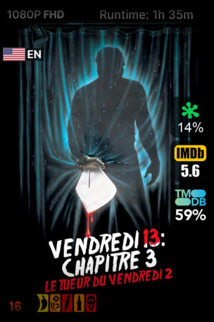 Vendredi 13, chapitre 3 : Meurtres en 3 dimensions