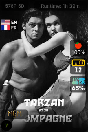 Tarzan et sa compagne