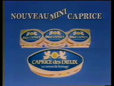 Publicité - Caprice des dieux (fromage) (1989)